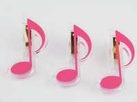Klammer agifty Pin Achtelnote rosa