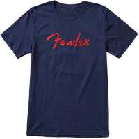 T-Shirt Fender T-Shirt Foil Logo Blue S