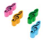 Eraser Violin Clef 4er Set