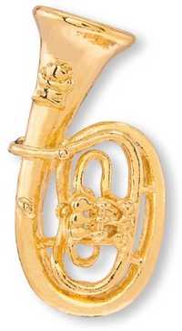Anstecker mit Motiv Art of Music Tenorhorn groß A16