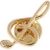 Pin Pin Treble Clef w/ Stone