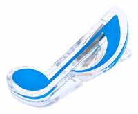 Klammer agifty Pin Achtelnote blau